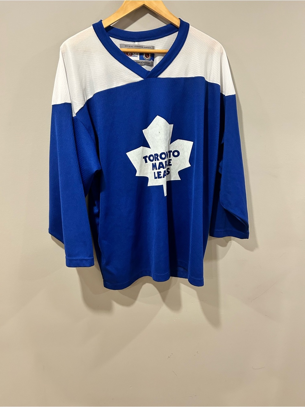 Vintage Toronto Maple Leafs Blue & White Hockey Jersey